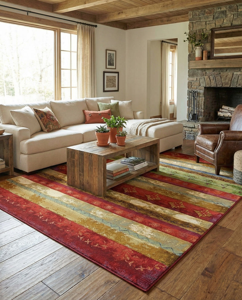 Urban Terrace Collection Area Rug -  Rooftop Rectangle Multi  lifestyle 19