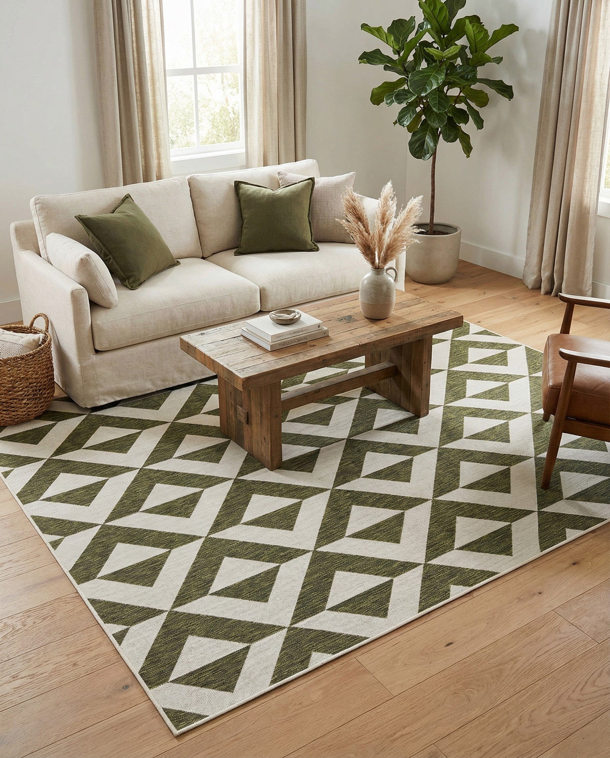 Urban Oasis Rugs Collection Area Rug -  Highrise (Green) Rectangle Green  lifestyle 11