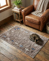 Zagros Shades Collection Area Rug -  Yasuj Rectangle Gray Brown  lifestyle 8