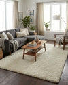 Plush Oasis Collection Area Rug - Serenity (Pure Ivory) Rectangle Pure Ivory  lifestyle 8