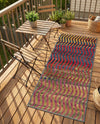Urban Terrace Collection Area Rug -  Walkway Runner Multi  lifestyle 59