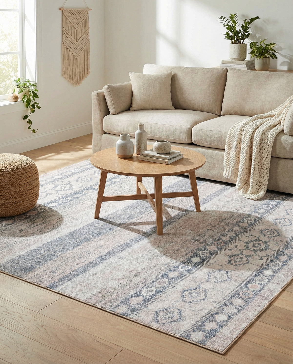 Heritage Elegance Collection Area Rug -  Edinburgh Square Gray  lifestyle 144