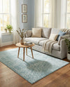 Marrakesh Lattice Collection Area Rug - Casablanca (Aqua) Rectangle Aqua  lifestyle 17
