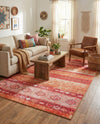 Heritage Elegance Collection Area Rug -  Edinburgh Rectangle Rust Red  lifestyle 13