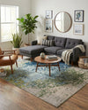 Marrakesh Elegance Collection Area Rug -  Boujad Rectangle Blue  lifestyle 5