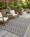 Savannah Pergola Collection Area Rug -  Pergola (Charcoal Gray) Rectangle Charcoal Gray  lifestyle 16
