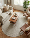 Urban Oasis Rugs Collection Area Rug -  Rooftop (Light Gray) Oval Light Gray  lifestyle 43