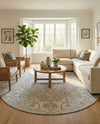Urban Oasis Rugs Collection Area Rug -  Penthouse (Gray) Round Gray  lifestyle 24