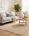 Sahara Sands Collection Area Rug -  Rosetta Rectangle Natural  lifestyle 9