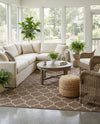 Sahara Sands Collection Area Rug -  Dahshur Rectangle Brown  lifestyle 19