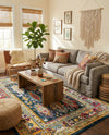 Brighton Terrace Collection Area Rug -  Portslade Rectangle Navy Blue  lifestyle 43