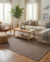 Seaside Serenity Collection Area Rug - Veranda (Light Brown) Rectangle Light Brown  lifestyle 36