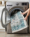 Laguna Sands Collection Area Rug -  Venice Rectangle Aqua Green  lifestyle 49
