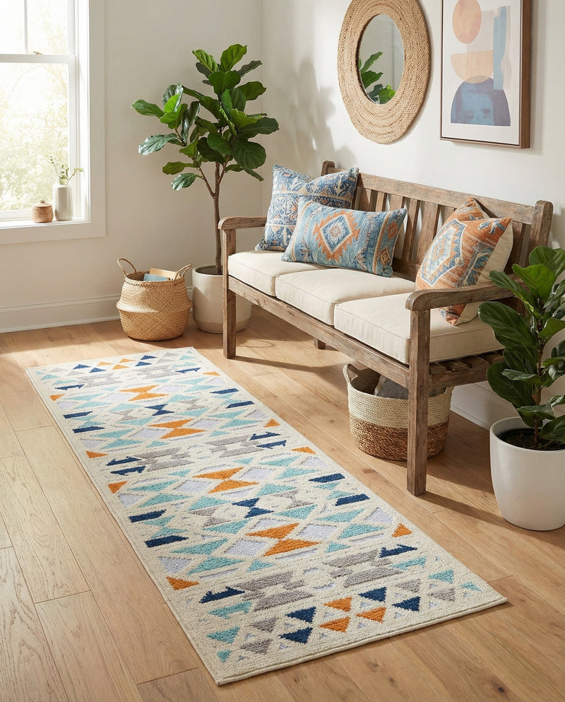Bahama Breeze Outdoor Collection Area Rug -  Andros Runner Gray  lifestyle 78