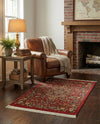 Persian Elegance Collection Area Rug -  Khorasan Rectangle Red  lifestyle 6