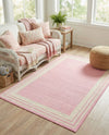 Bahama Breeze Outdoor Collection Area Rug -  Abaco Rectangle Pink  lifestyle 57