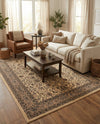 Isfahan Elegance Collection Area Rug - Naghsh-e Jahan (Ivory) Rectangle Ivory  lifestyle 27