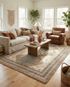 Savannah Threads Collection Area Rug -  Pampas Rectangle Beige  lifestyle 15