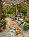 Seaside Blooms Collection Area Rug - Eden Runner Multi  lifestyle 49