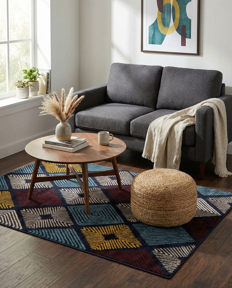 Coastal Haven Collection Area Rug -  Anchorage Rectangle Multi  lifestyle 25