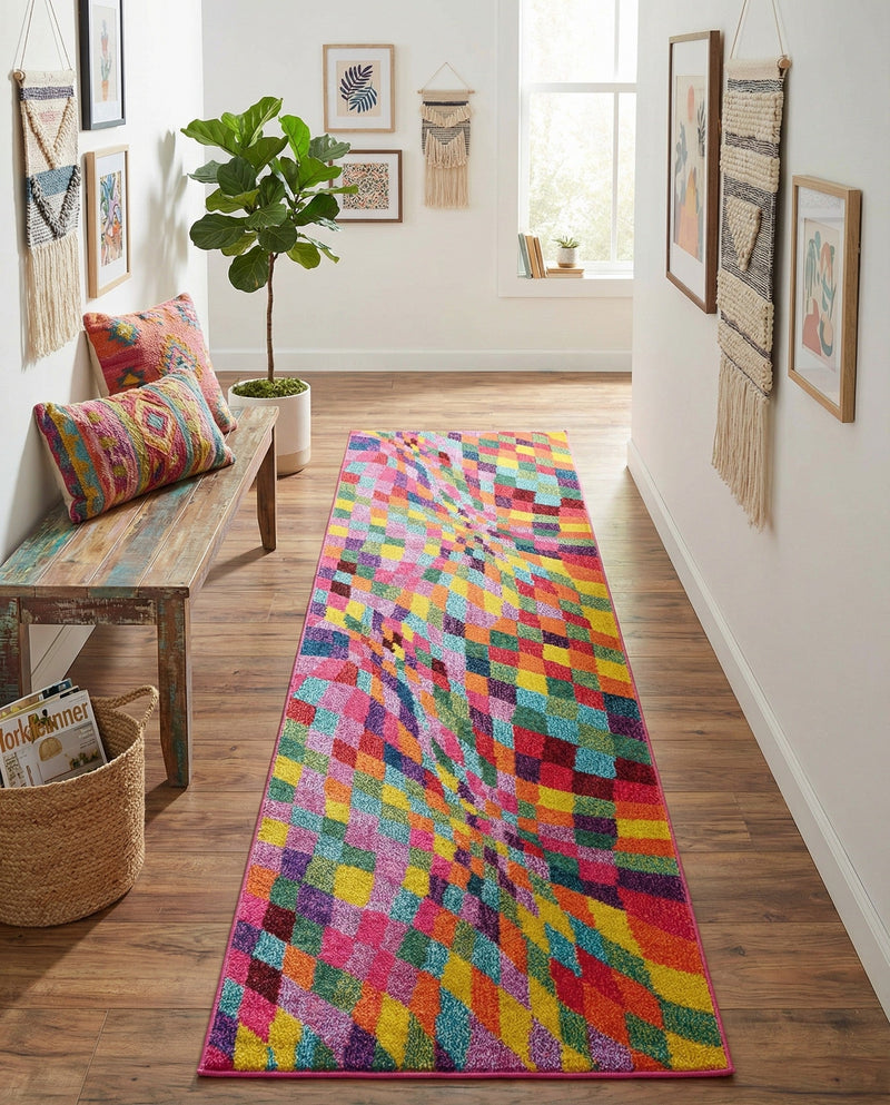 Marrakesh Elegance Collection Area Rug -  Tinghir Runner Multi  lifestyle 46