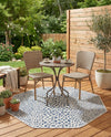 Urban Oasis Rugs Collection Area Rug -  Terrace (Blue) Octagon Blue  lifestyle 45
