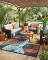 Caribbean Terrace Collection Area Rug - Antigua Rectangle Charcoal  lifestyle 36