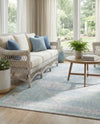 Aegean Elegance Washables Collection Area Rug -  Delos Rectangle Gray Green  lifestyle 12