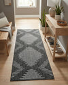 Urban Terrace Collection Area Rug -  Chelsea (Charcoal Gray) Runner Charcoal Gray  lifestyle 83