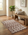 Geo Garden Lattice Collection Area Rug -  Andalusia Rectangle Dusty Rose  lifestyle 17