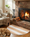 Tassel Trail Collection Area Rug - Pathway (Beige) Hearth Beige  lifestyle 48