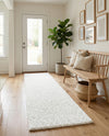 Alpine Plush Collection Area Rug -  Cortina (White) Runner White  lifestyle 80
