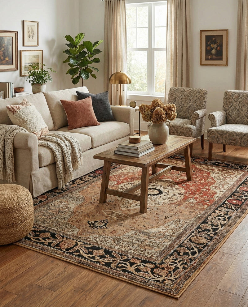 Patio Heritage Collection Area Rug -  Gazebo Rectangle Multi  lifestyle 4