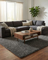 Eternal Plush Oasis Collection Area Rug -  Tranquility (Smoke) Rectangle Smoke  lifestyle 9
