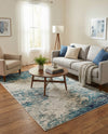 Colorburst Oasis Collection Area Rug -  Tropic Rectangle Blue  lifestyle 28