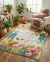 Seaside Blooms Collection Area Rug -  Amalfi Rectangle Multi  lifestyle 21