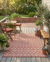 Savannah Pergola Collection Area Rug -  Pergola (Rust Red) Rectangle Rust Red  lifestyle 7