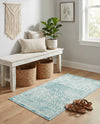 Metro Heights Collection Area Rug -  Chelsea Rectangle Teal  lifestyle 31