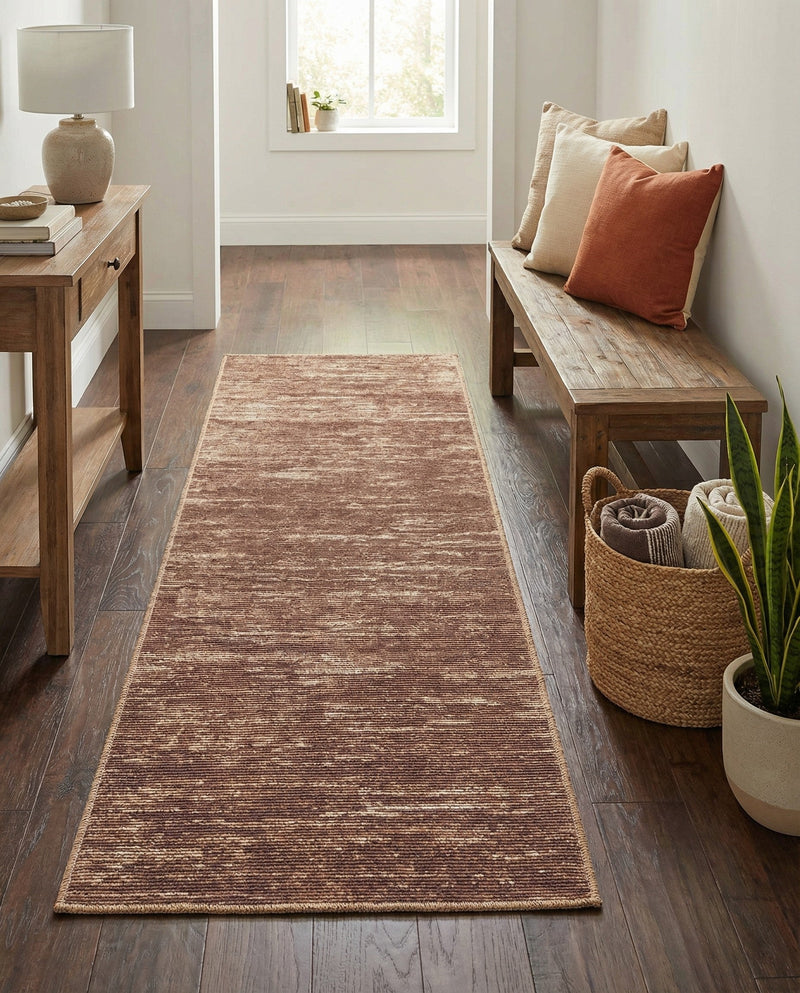 Sahara Essence Collection Area Rug - Oasis (Brown) Runner Brown  lifestyle 66