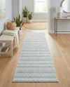 Seaside Stripes Collection Area Rug -  Boardwalk (Teal) Runner Teal  lifestyle 38