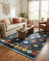 Caribbean Terrace Collection Area Rug -  Tobago Rectangle Charcoal  lifestyle 40