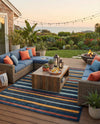 Caribbean Terrace Collection Area Rug -  Martinique Rectangle Charcoal  lifestyle 13