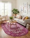 Georgetown Rugs Collection Area Rug - Dupont (Purple) Oval Purple  lifestyle 60