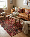 Neptune Elegance Collection Area Rug -  Proteus Rectangle Burgundy  lifestyle 35