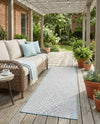 Urban Oasis Rugs Collection Area Rug -  Terrace (Pink and Aqua) Runner Pink and Aqua  lifestyle 22