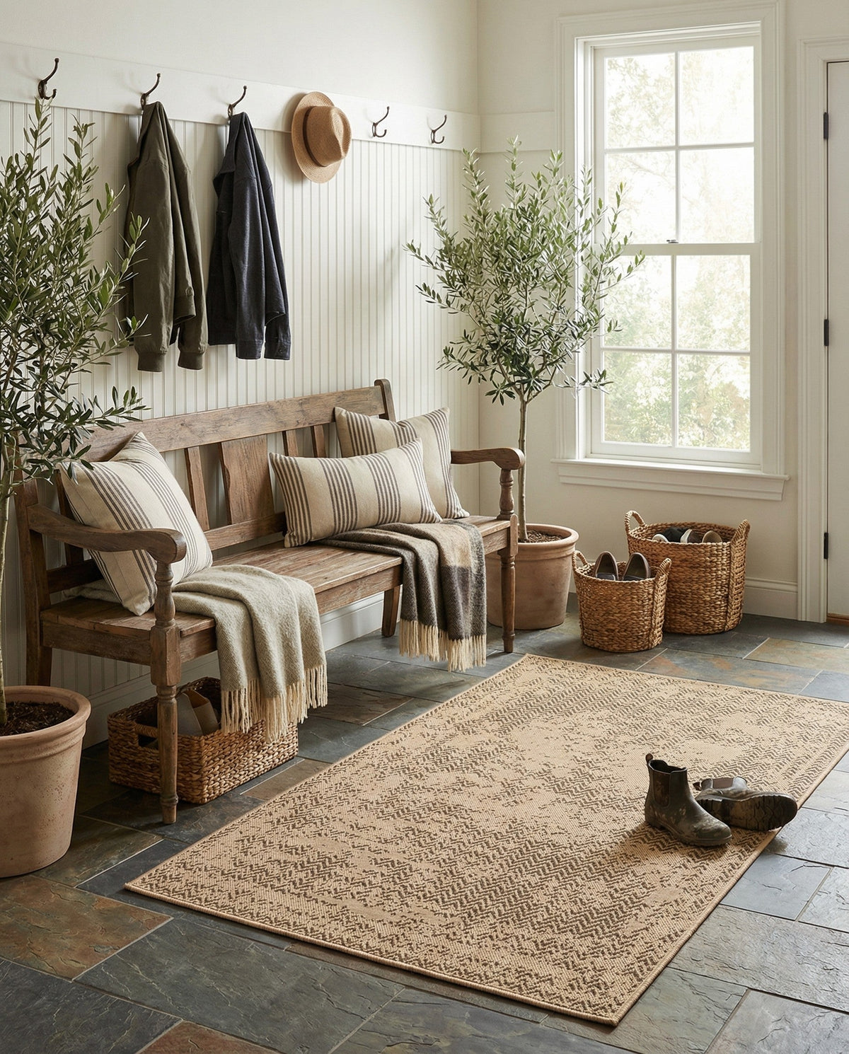 Sahara Sands Collection Area Rug -  Tanis Rectangle Natural  lifestyle 10