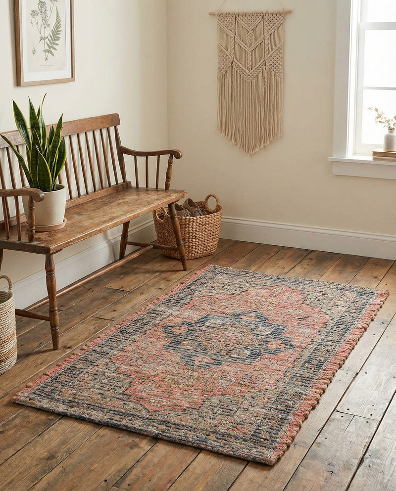 Savannah Threads Collection Area Rug -  Negev Rectangle Antique Red  lifestyle 4