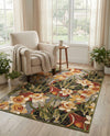 Seaside Blooms Collection Area Rug - Eden Rectangle Multi  lifestyle 14