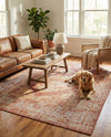 Patio Heritage Collection Area Rug -  Augusta (Rust Red) Rectangle Rust Red  lifestyle 11