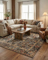 Neptune Elegance Collection Area Rug -  Galatea (Blue) Square Blue  lifestyle 71